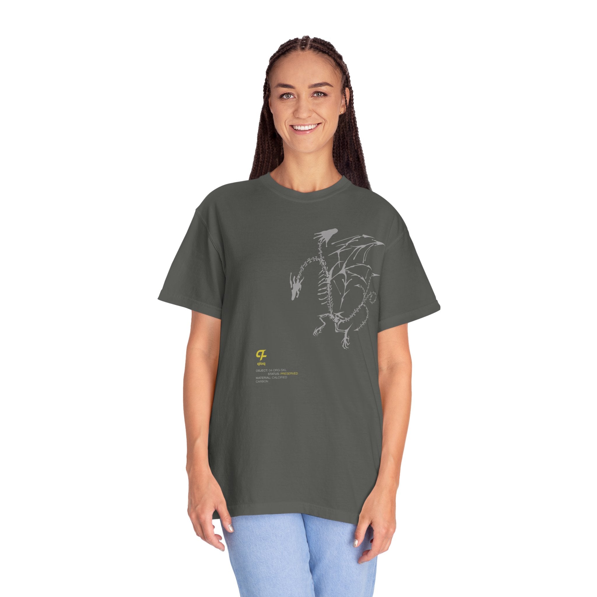 Skeleton Garment Dyed Short Sleeve T-Shirt